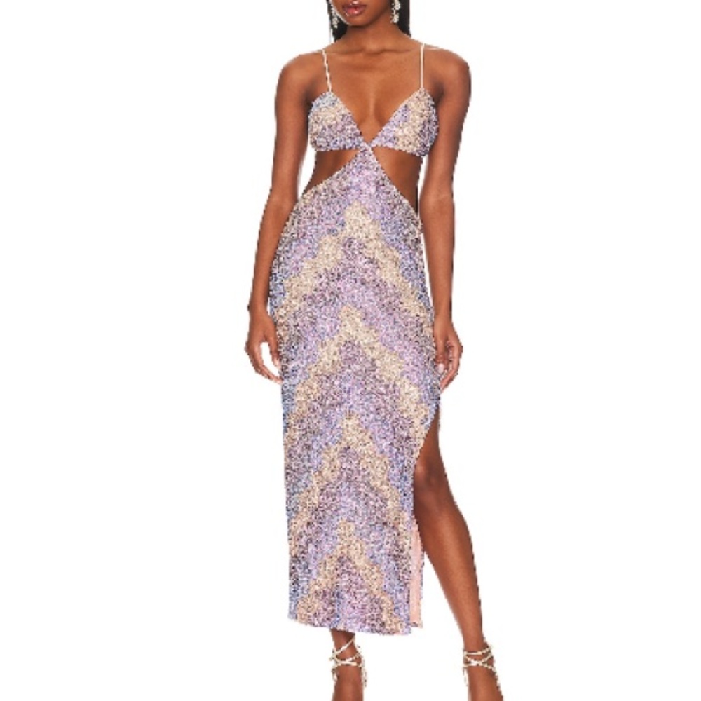 SAYLOR Vibrant Multi-Hued Dress